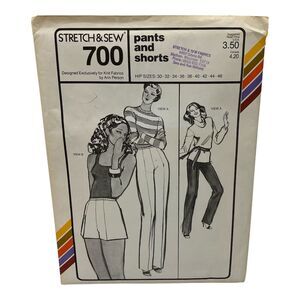 1979 Stretch and Sew Pants And Shorts Design Patterns by Ann Person
